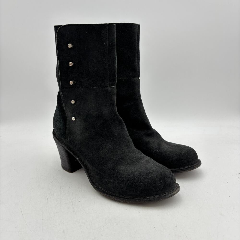 Fiorentini + Baker Suede Sock Boots Studded Women’s 40 Biker Boho